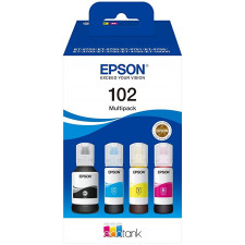 Epson 102 (C13T03R640) Original 4- Ink CMYK Pack BLACK / CYAN / MAGENTA / YELLOW Ink Cartridges Multipack